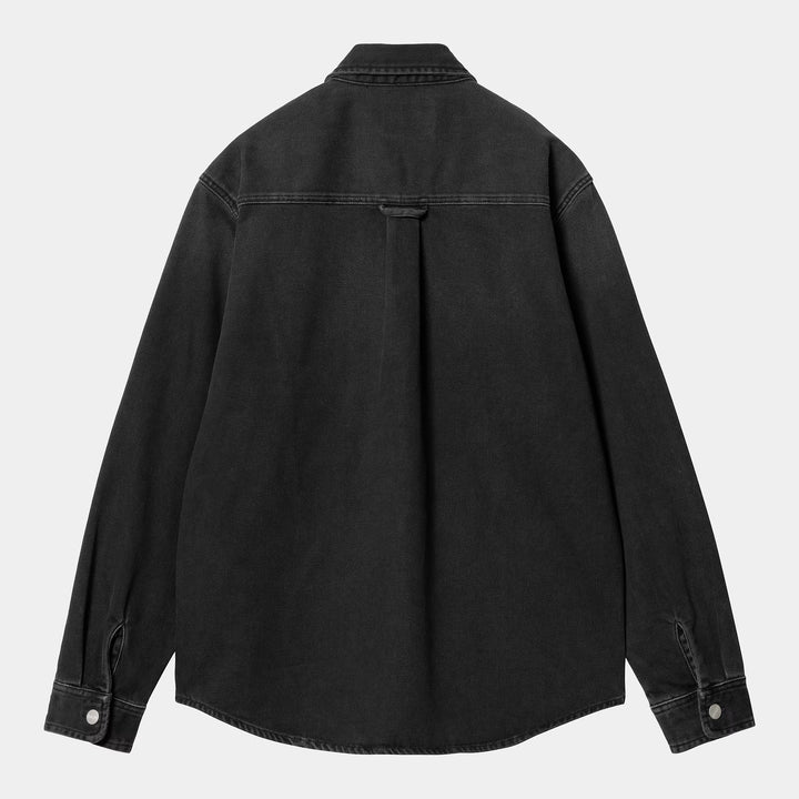 Harvey Shirt Jac - Black dark used wash