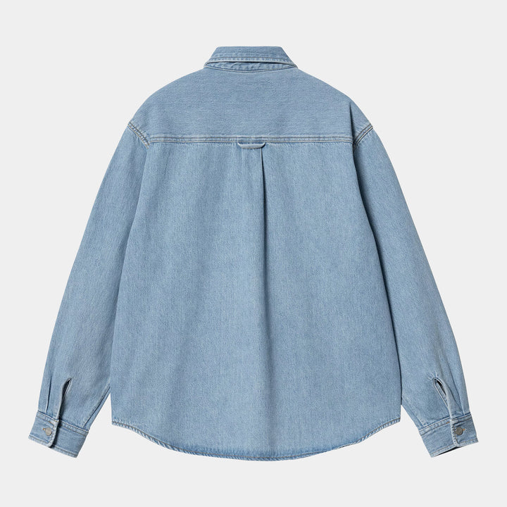 Harvey Shirt Jac - Blue stone bleached