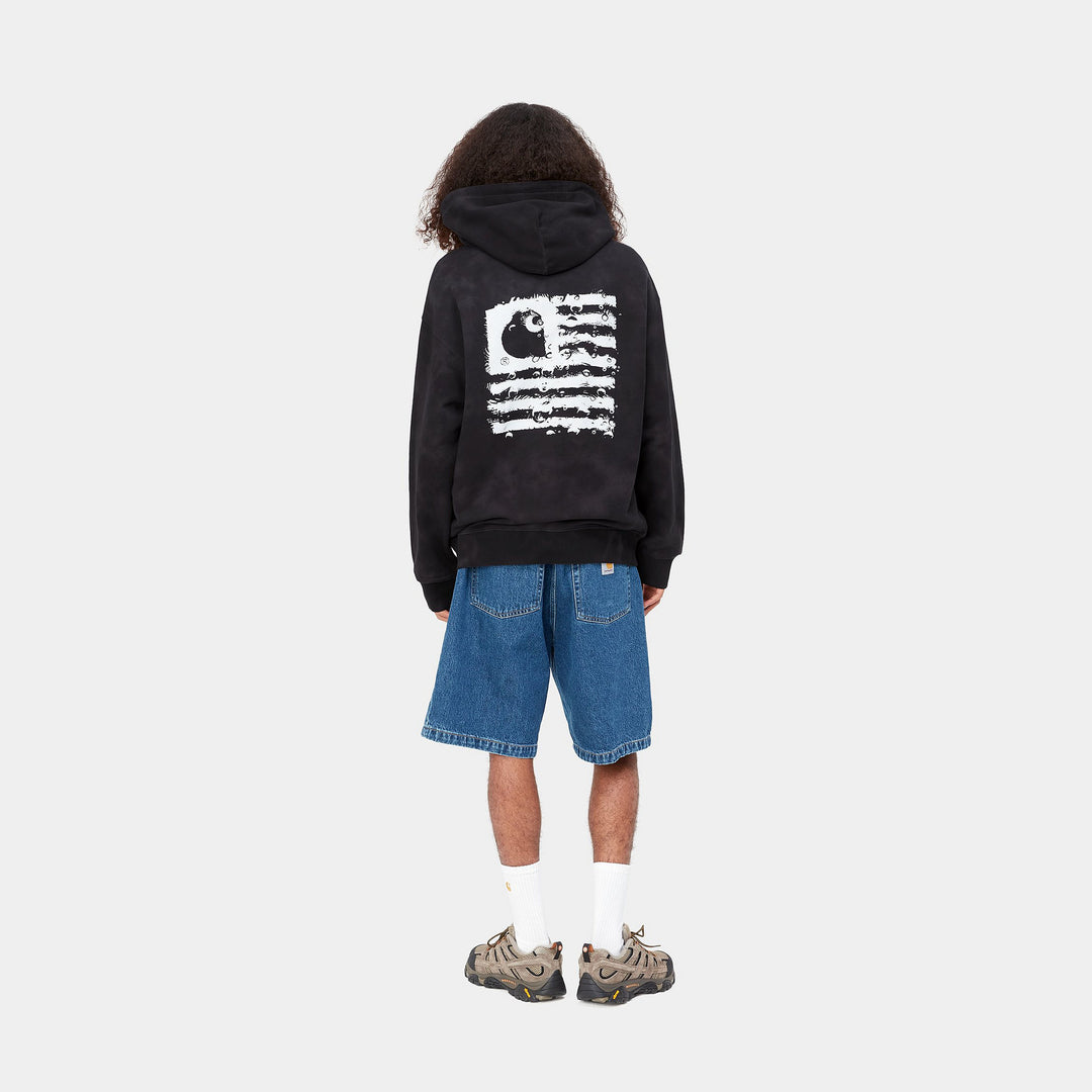 Hooded Chromo Sweat - black/white