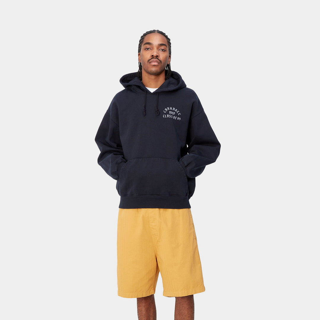 Hooded Class of 89 Sweat  dark navy /white