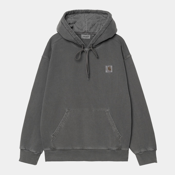 Hooded Nelson Sweat 100 % Cotton Graphite garment dyed
