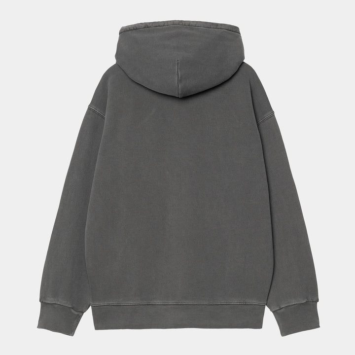 Hooded Nelson Sweat 100 % Cotton Graphite garment dyed