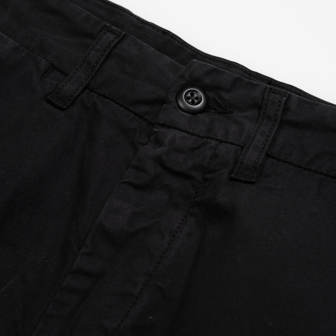 John Short 100% Cotton Black garment dyed no length