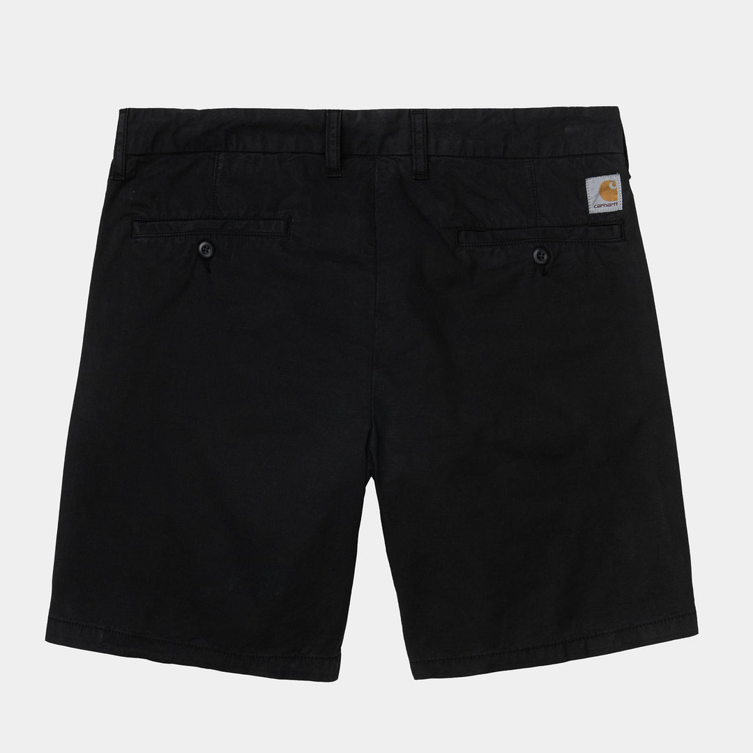 John Short 100% Cotton Black garment dyed no length