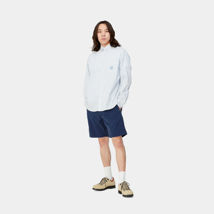 John Short 100% Cotton Blue garment dyed no length