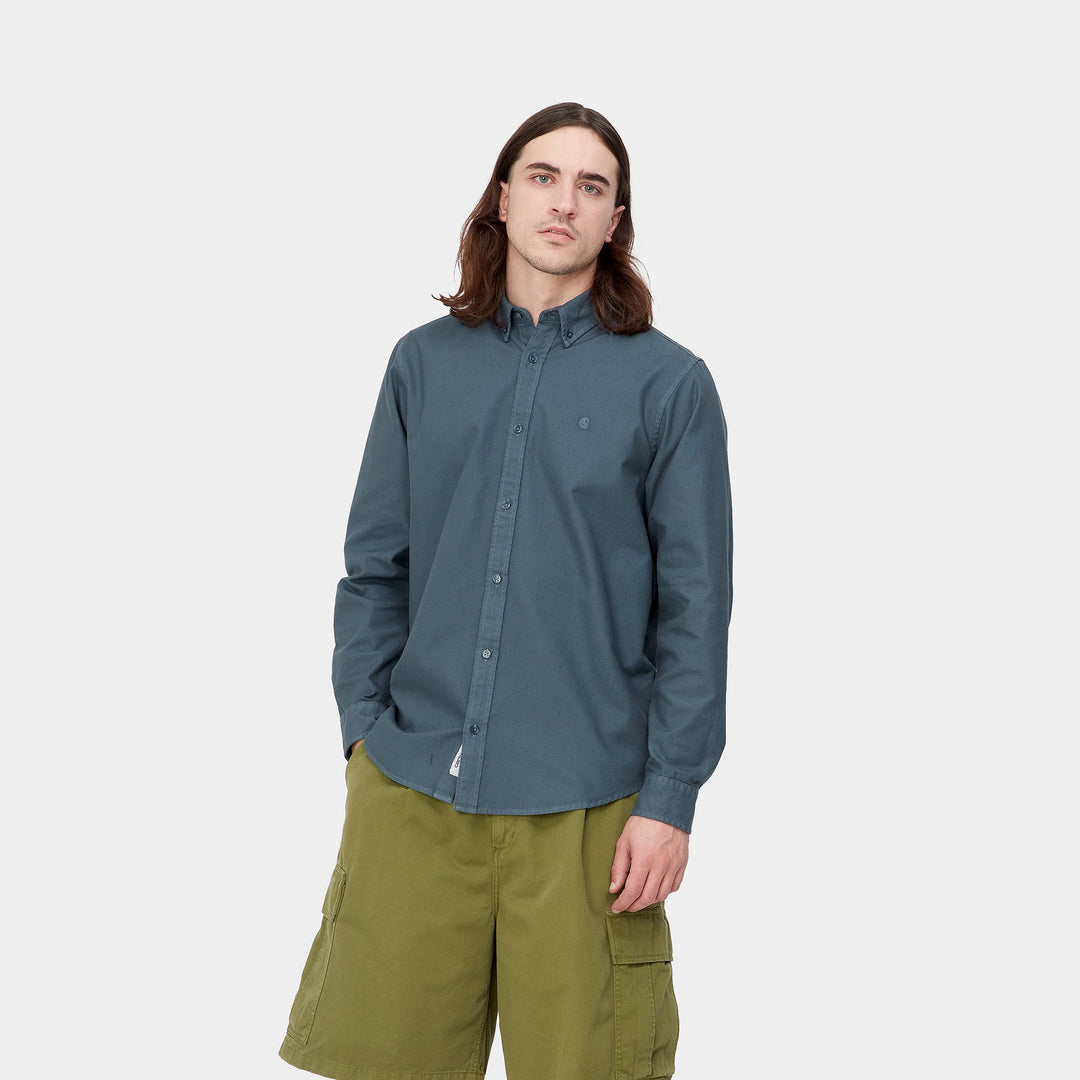 L/S Bolton Shirt - storm blue