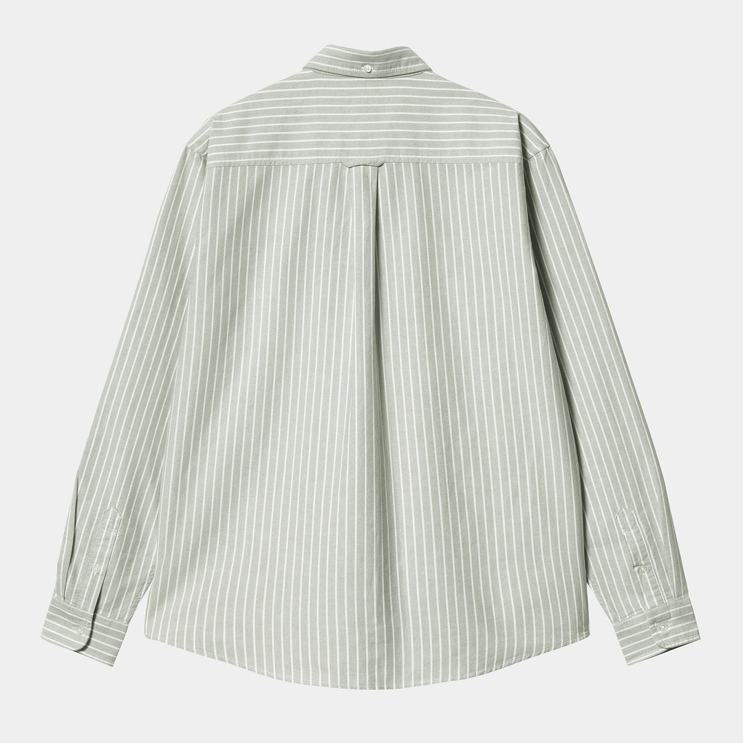L/S Dabney Shirt - yucca /white