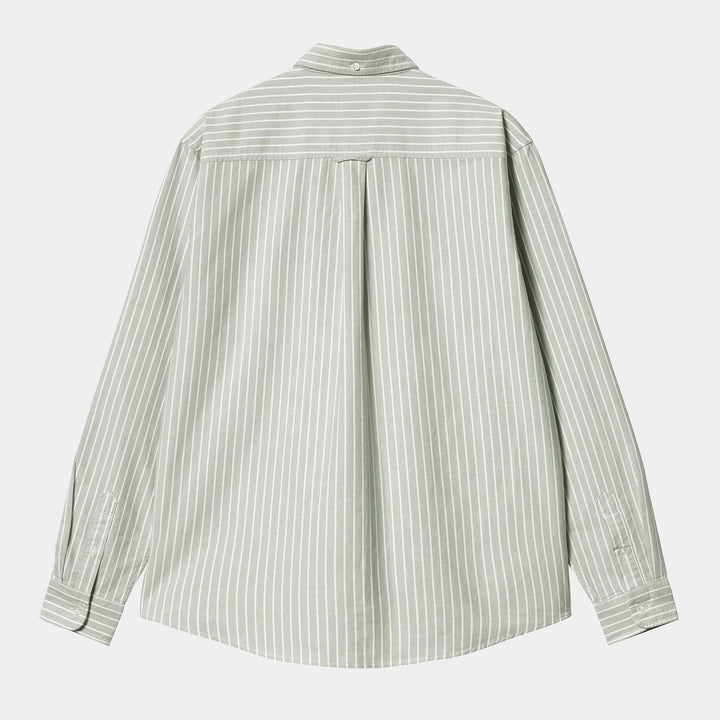 L/S Dabney Shirt - yucca /white