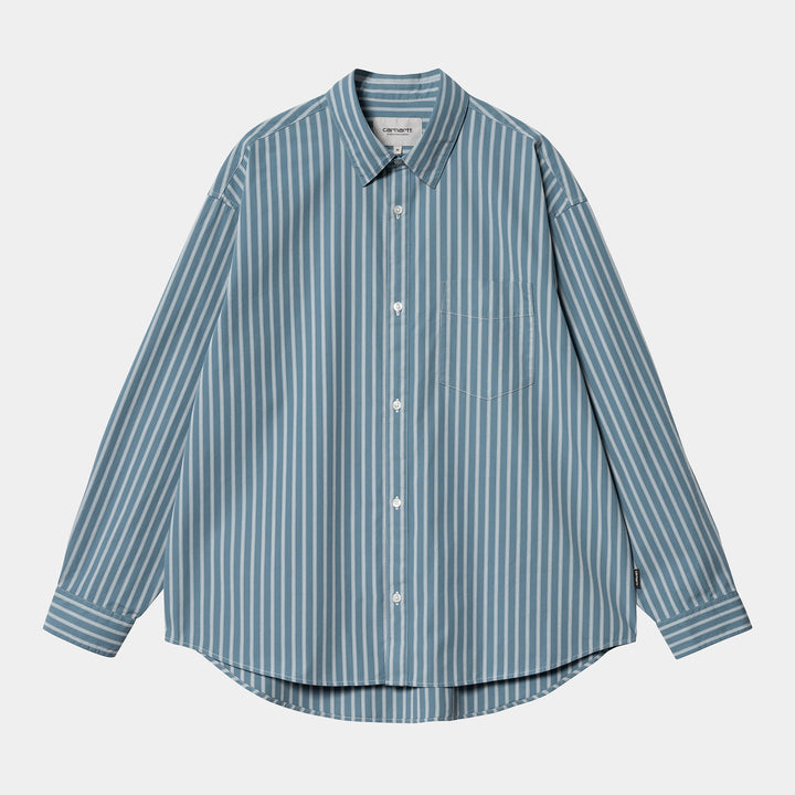 L/S Ligety Shirt - Ligety Stripe Vancouver blue