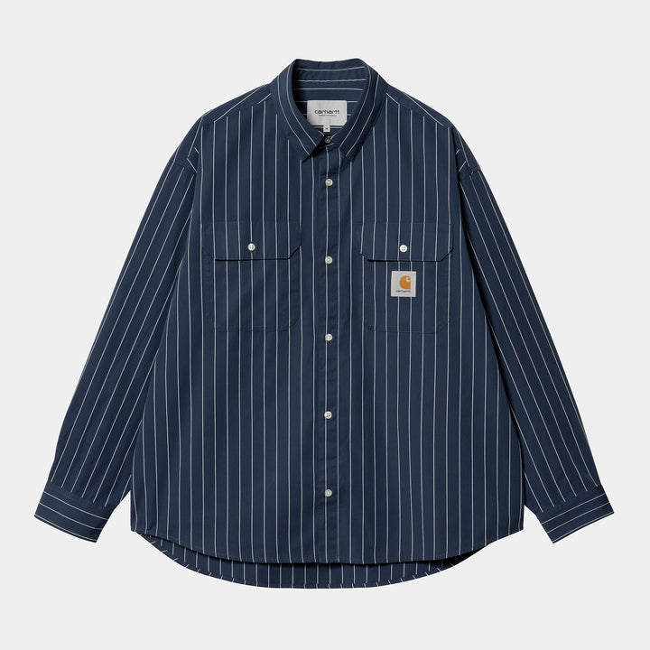 L/S Orlean Shirt - blue white