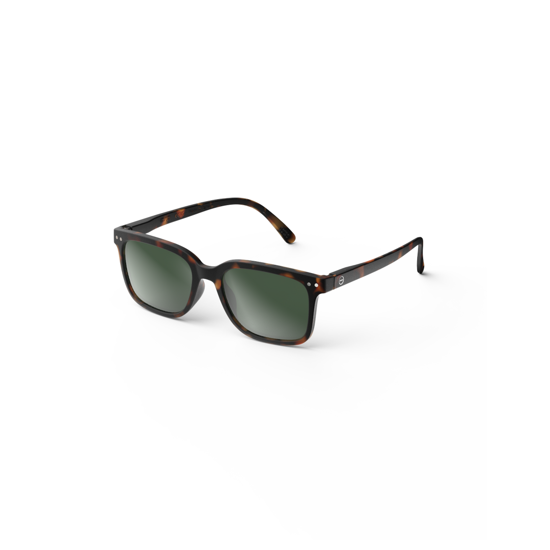 #L Sun Glasses - Tortoise green lense