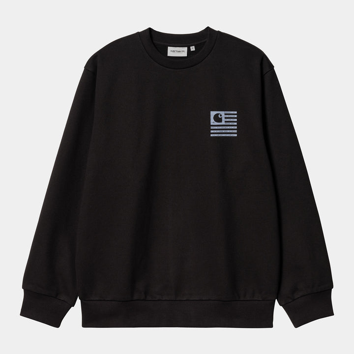 Label State Flag Sweatshirt - black/sky