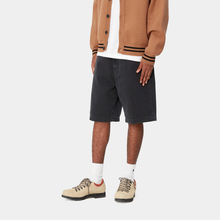 Landon Short 100 % Cotton - Black stone washed