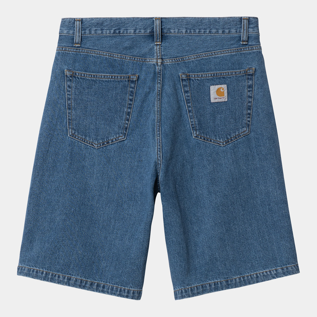 Landon Short 100 % Cotton Blue heavy stone wash