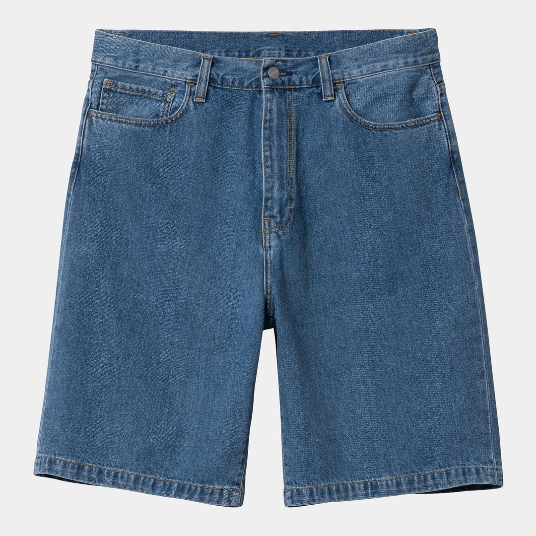 Landon Short 100 % Cotton Blue heavy stone wash