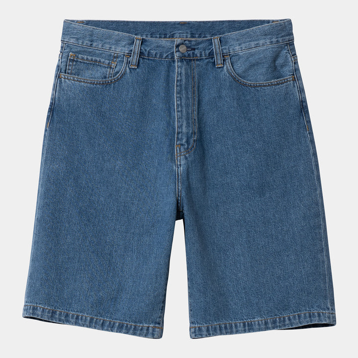 Landon Short 100 % Cotton Blue heavy stone wash