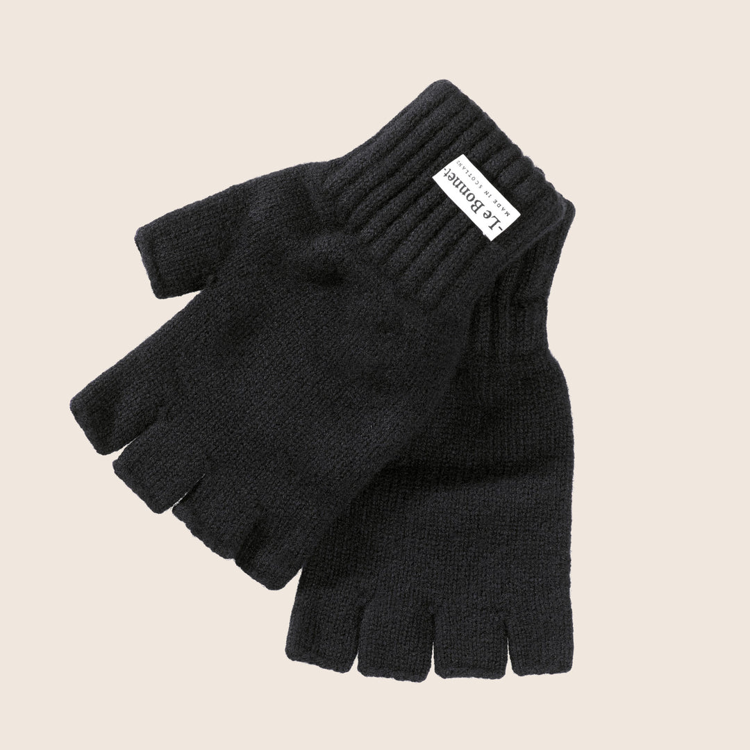 Gloves fingerless -onyx