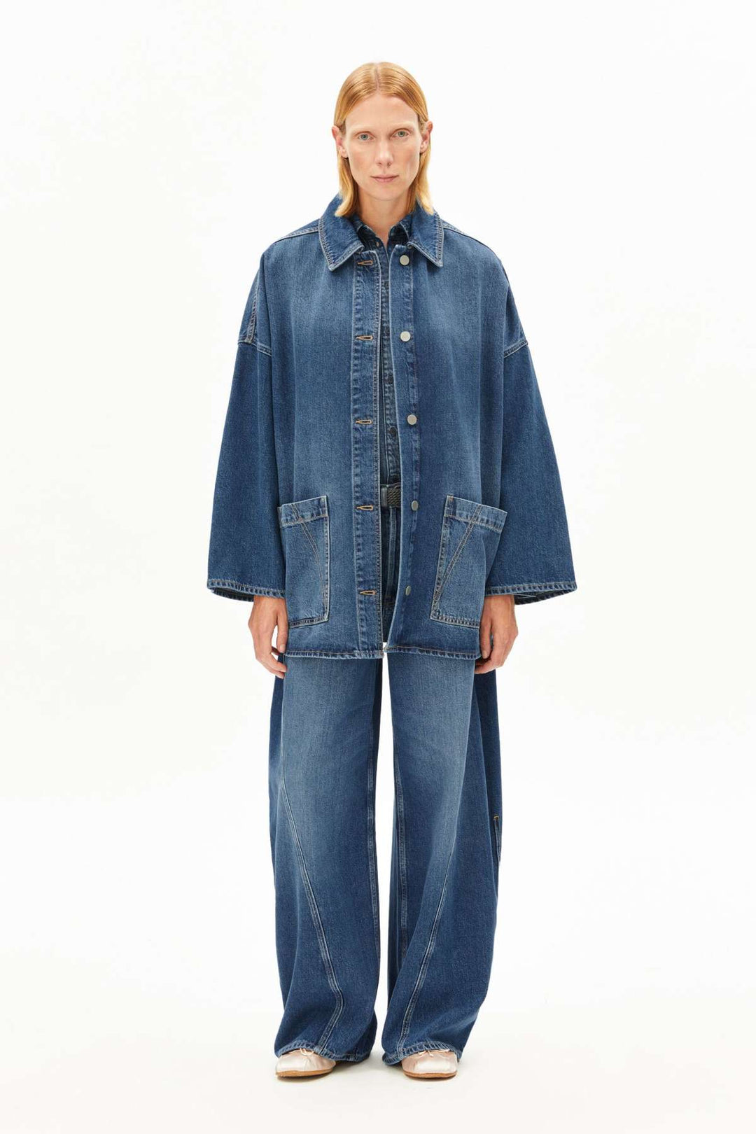 DRAAPY DENIM JACKET - fade