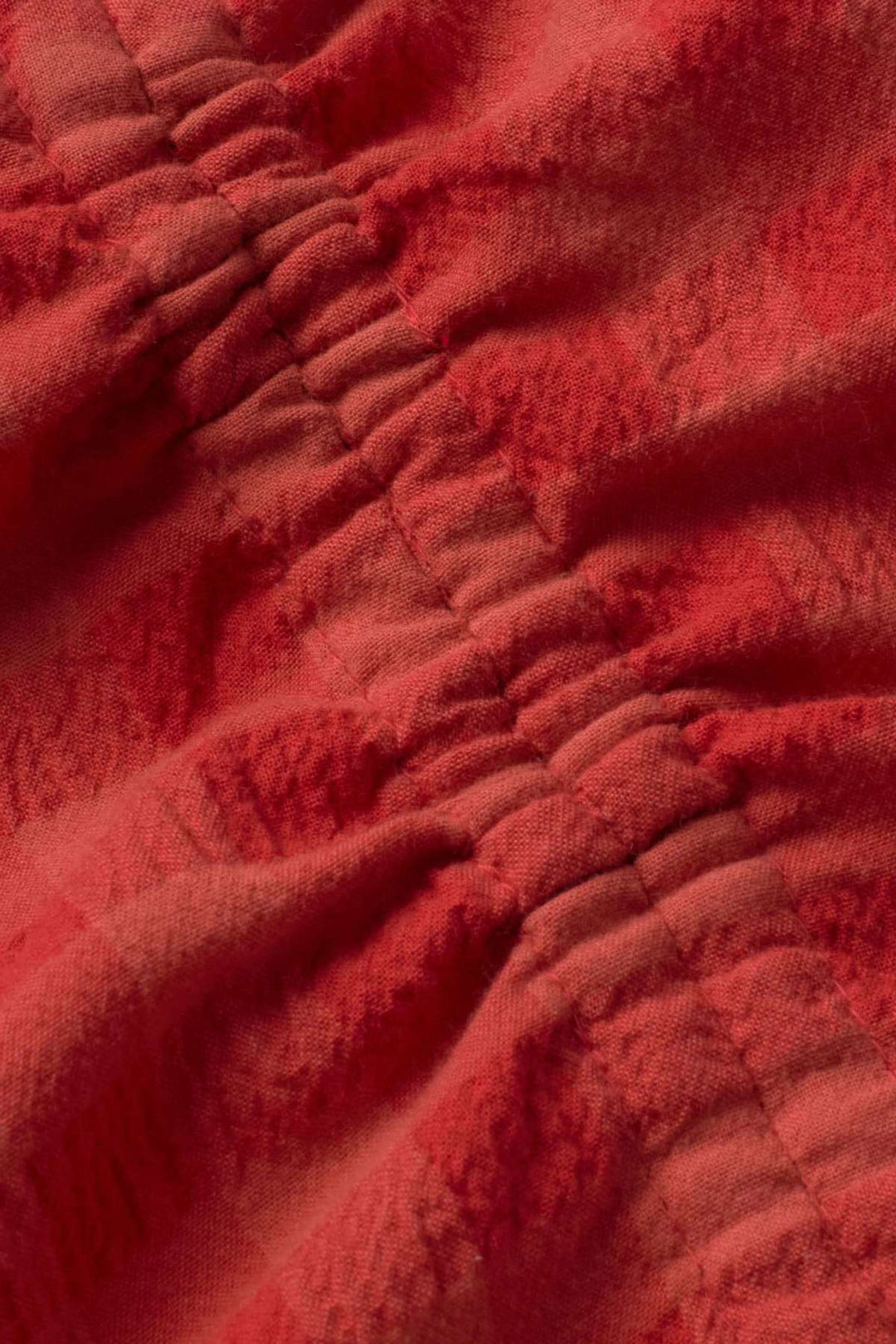 RED CHECKS SEERSUCKER HIBA TOP