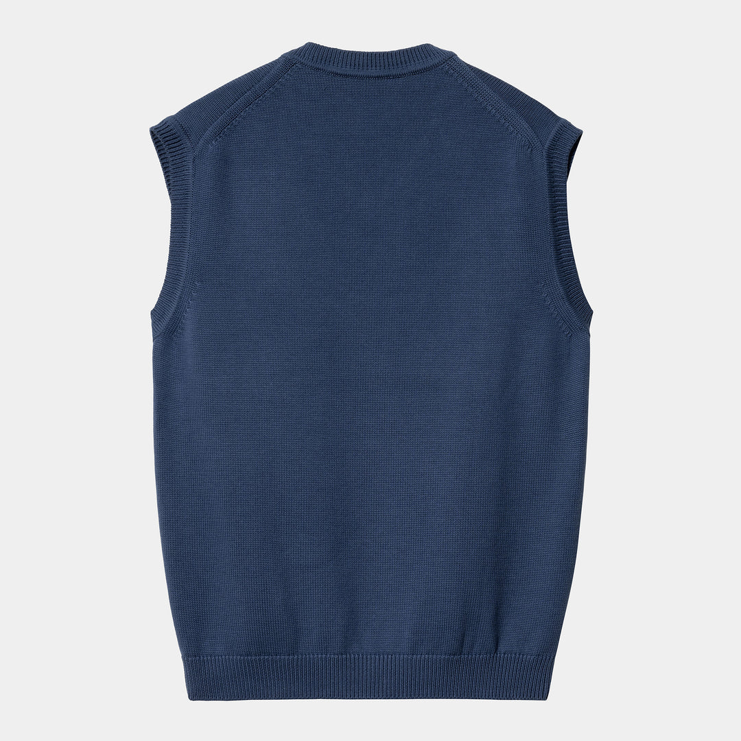 Madison Vest Sweater 100 % Cotton Elder / Wax