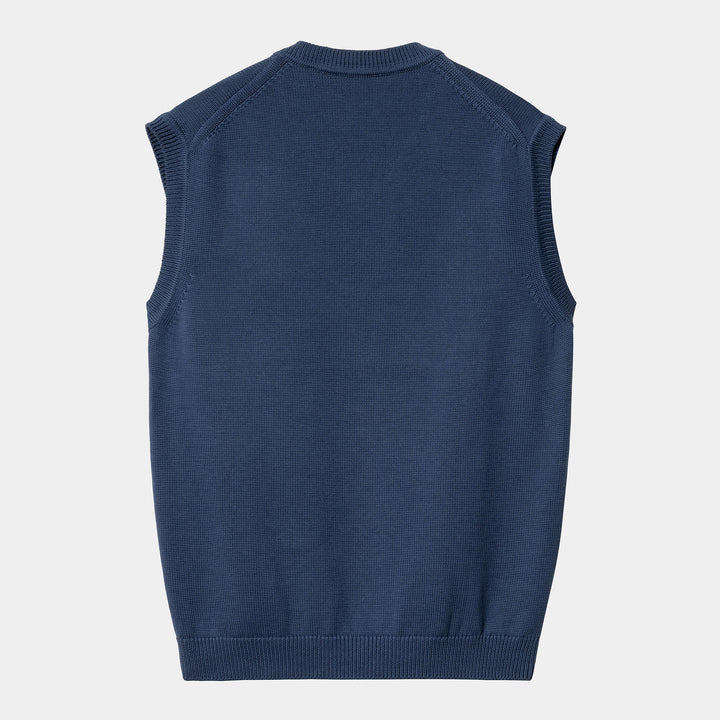 Madison Vest Sweater 100 % Cotton Elder / Wax
