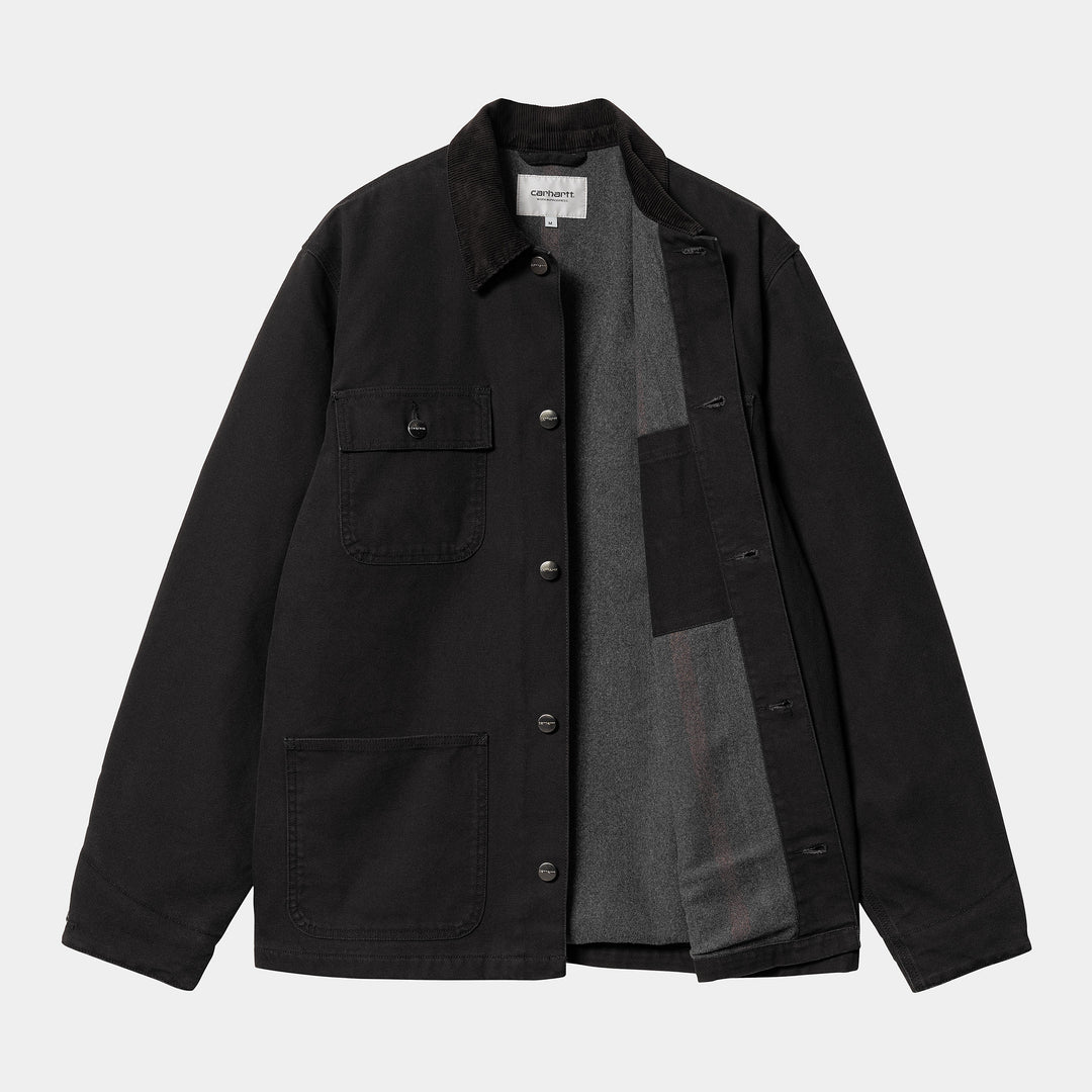 Michigan Coat - 100% Cotton black / blach heavy stone washed
