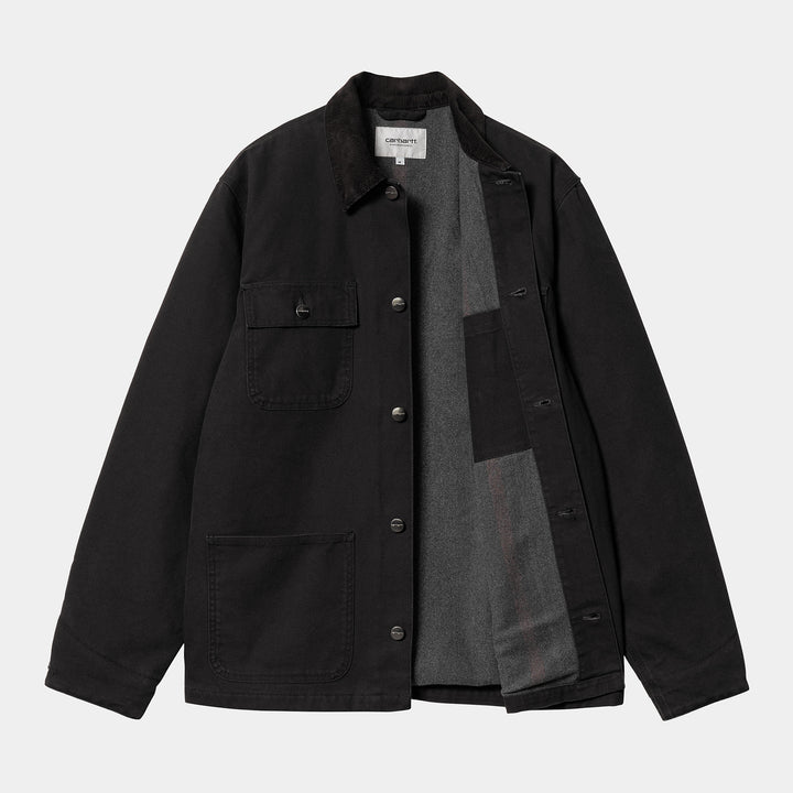 Michigan Coat - 100% Cotton black / blach heavy stone washed