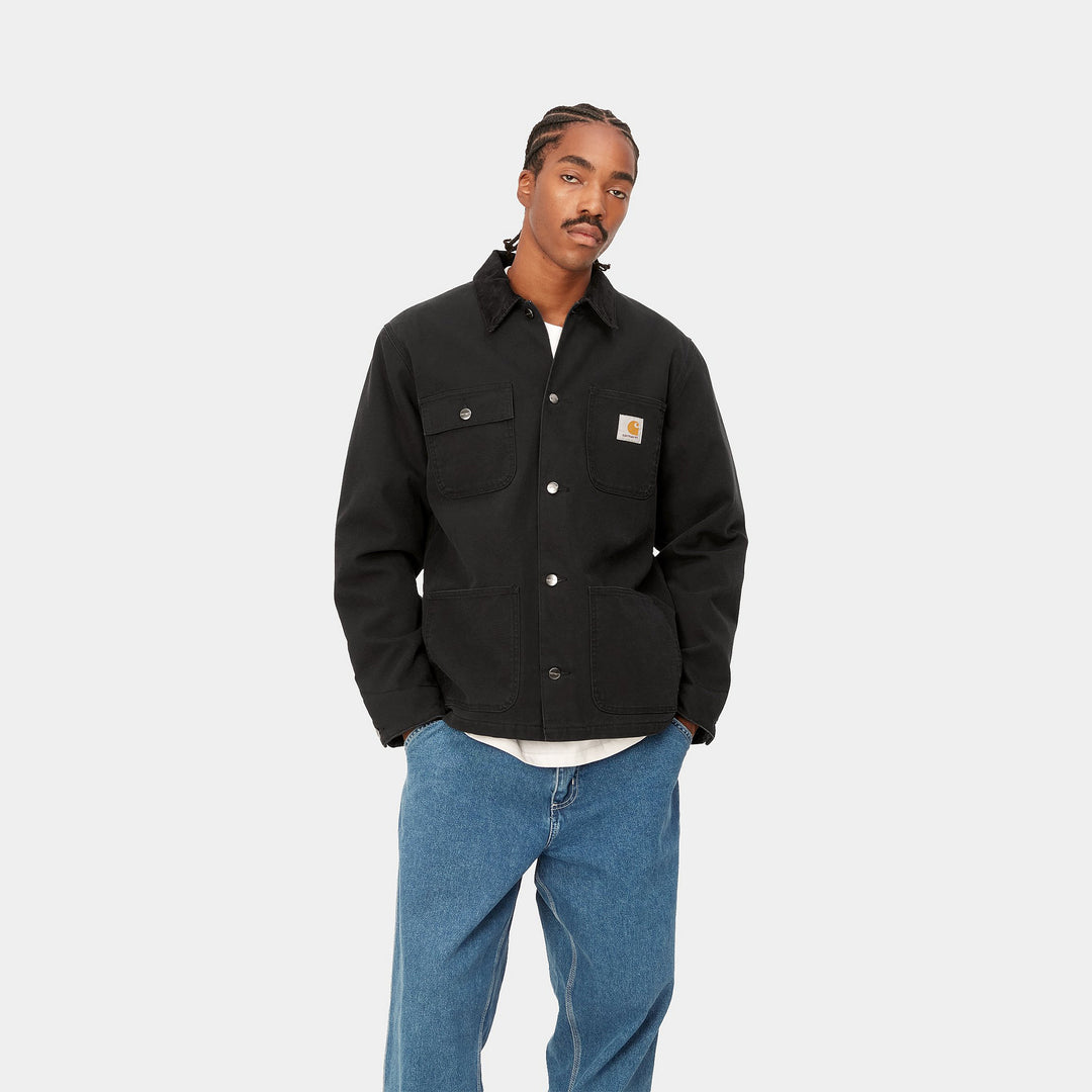 Michigan Coat - 100% Cotton black / blach heavy stone washed