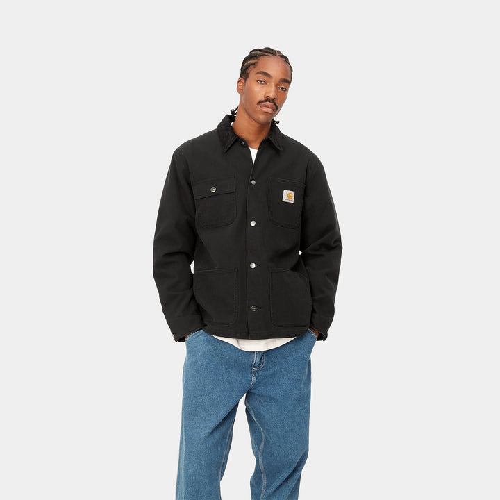Michigan Coat - 100% Cotton black / blach heavy stone washed