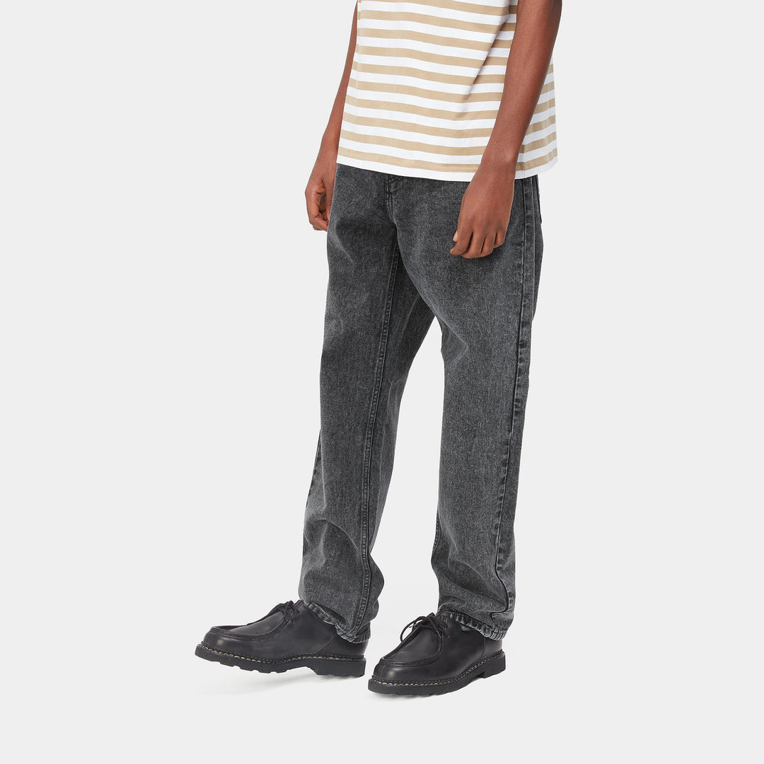 Newel Pant - black worn wash