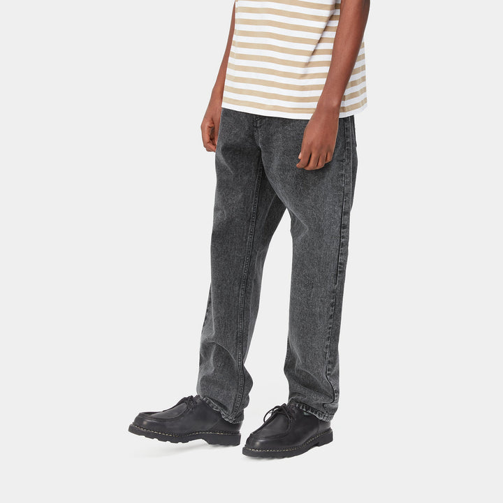 Newel Pant - black worn wash