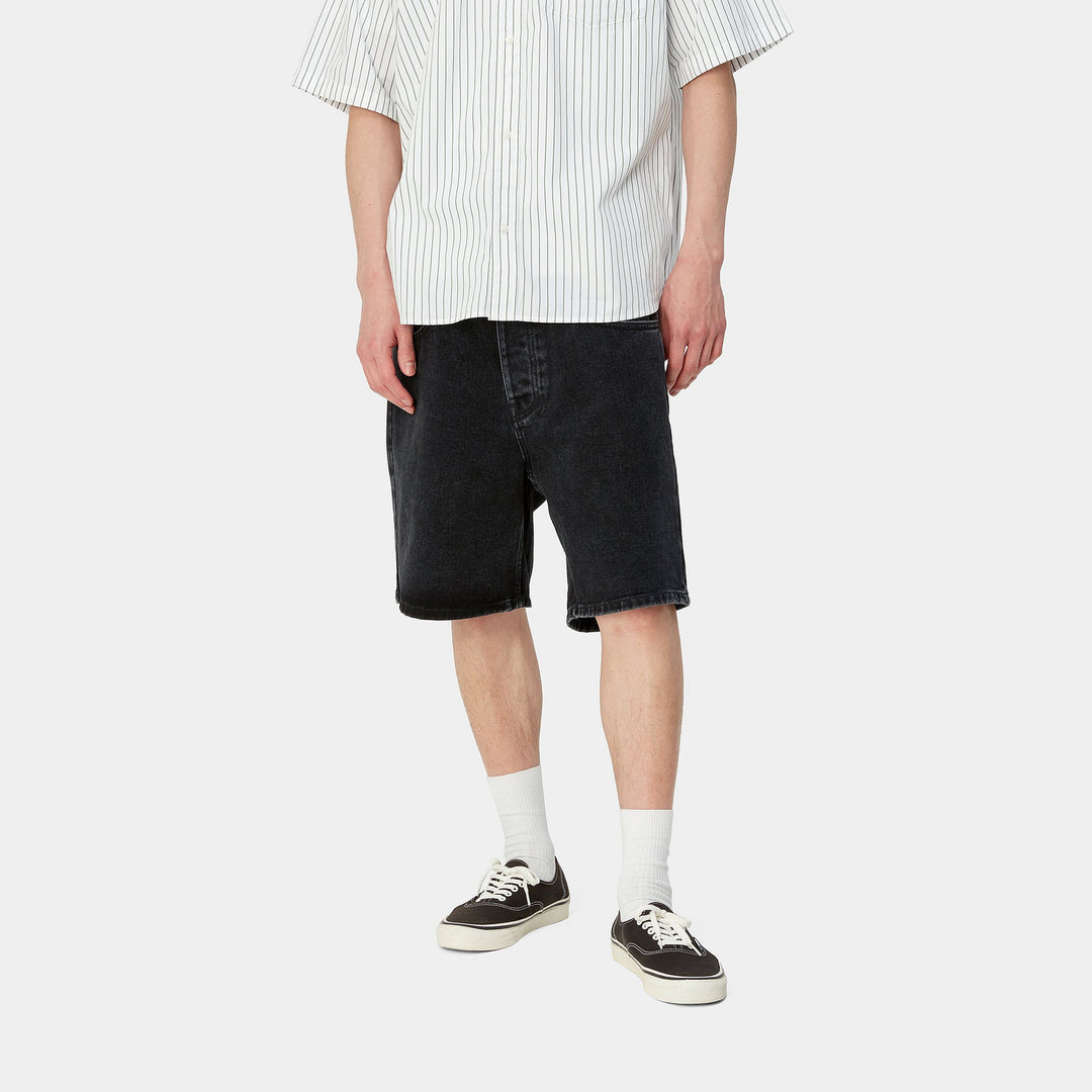 Newel Short 100 % Organic Cotton Black stone washed