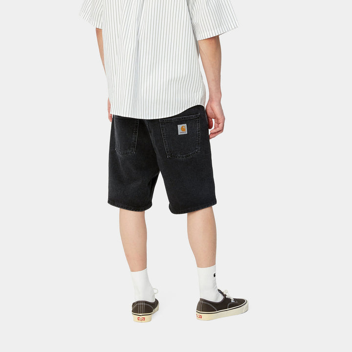Newel Short 100 % Organic Cotton Black stone washed