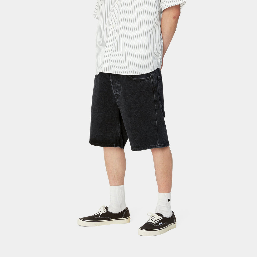 Newel Short 100 % Organic Cotton Black stone washed