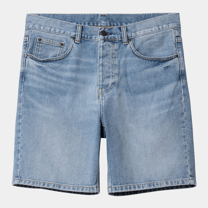 Newel Short 100 % Organic Cotton Blue light used wash