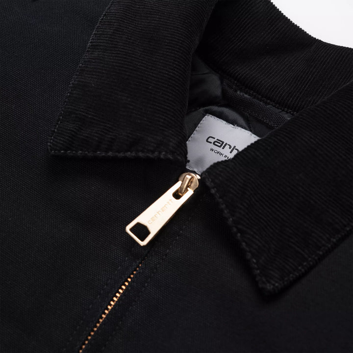 OG Detroit Jacket ( Winter ) 100 % Organic Cotton Black / Black aged canvas