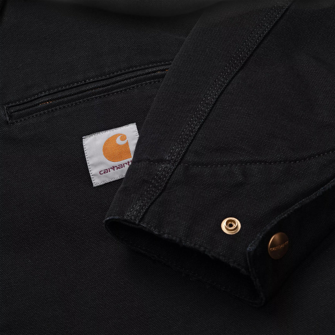 OG Detroit Jacket ( Winter ) 100 % Organic Cotton Black / Black aged canvas