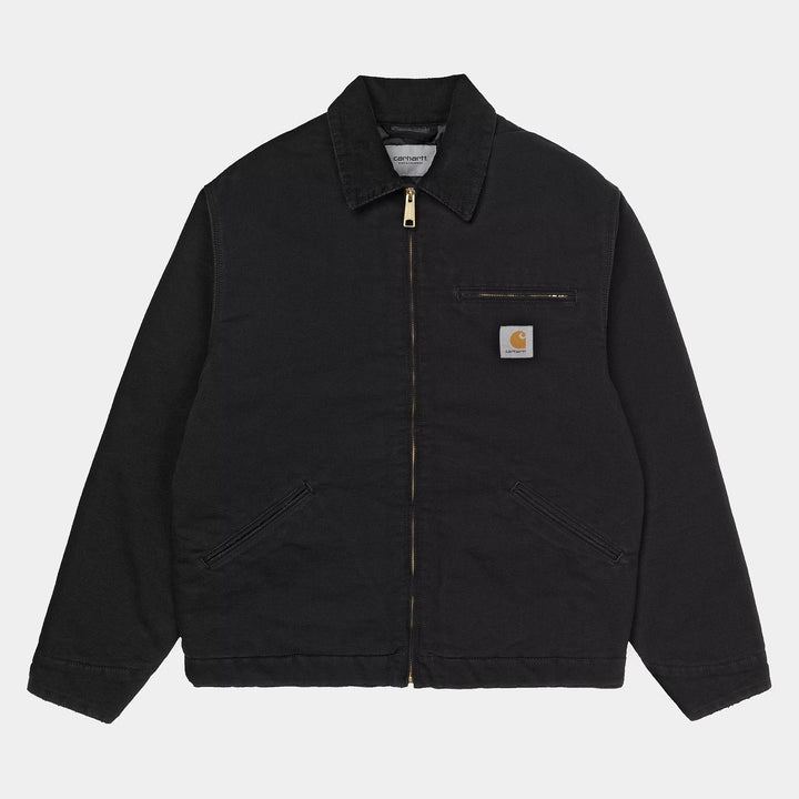 OG Detroit Jacket ( Winter ) 100 % Organic Cotton Black / Black aged canvas