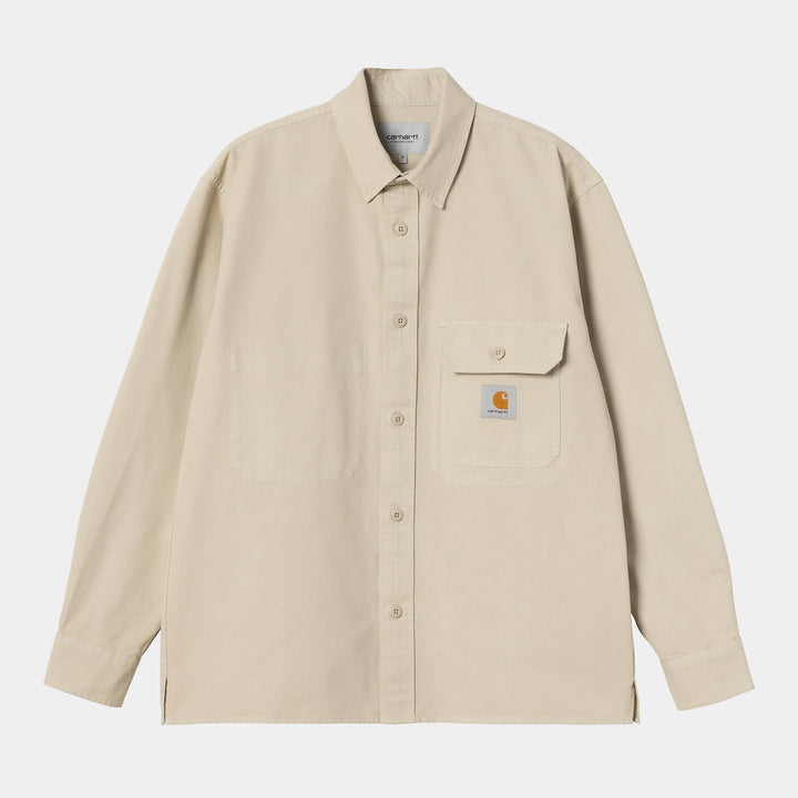 Reno Shirt Jac 100 % Cotton Fleur De Sel garment dyed