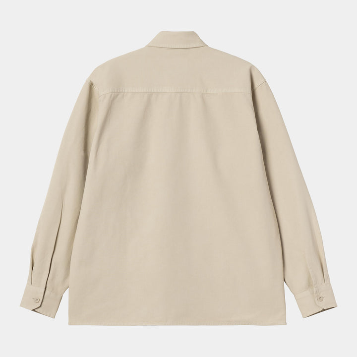 Reno Shirt Jac 100 % Cotton Fleur De Sel garment dyed
