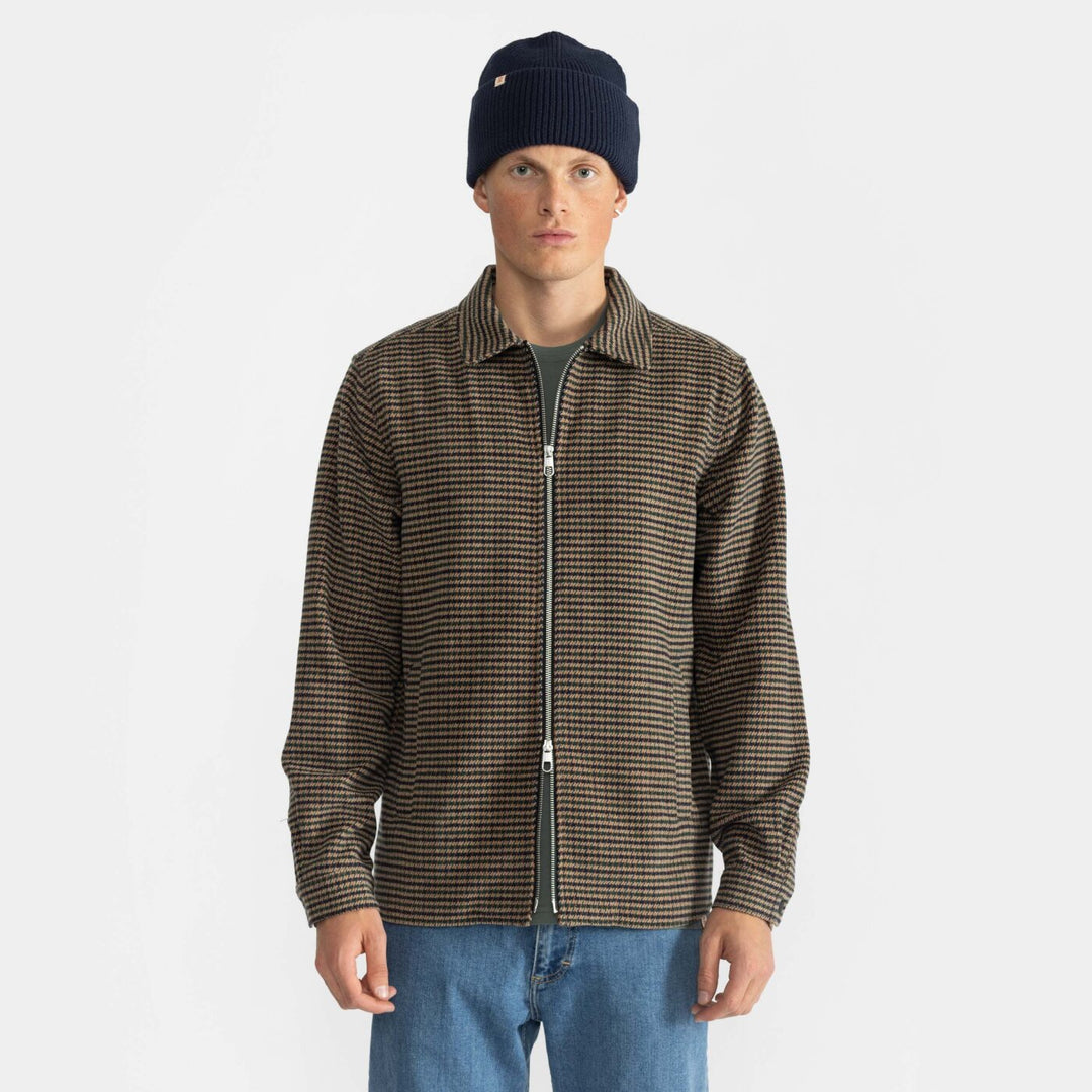 Zipped Overshirt - green
