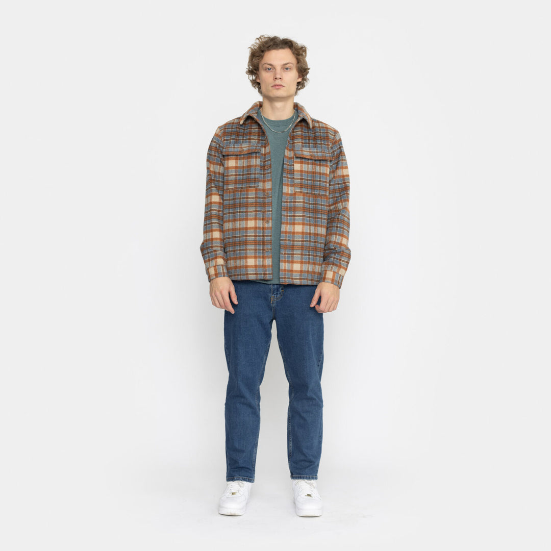 Lined Overshirt - dustblue