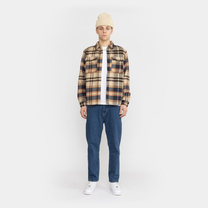 Lined Overshirt - lightbrown