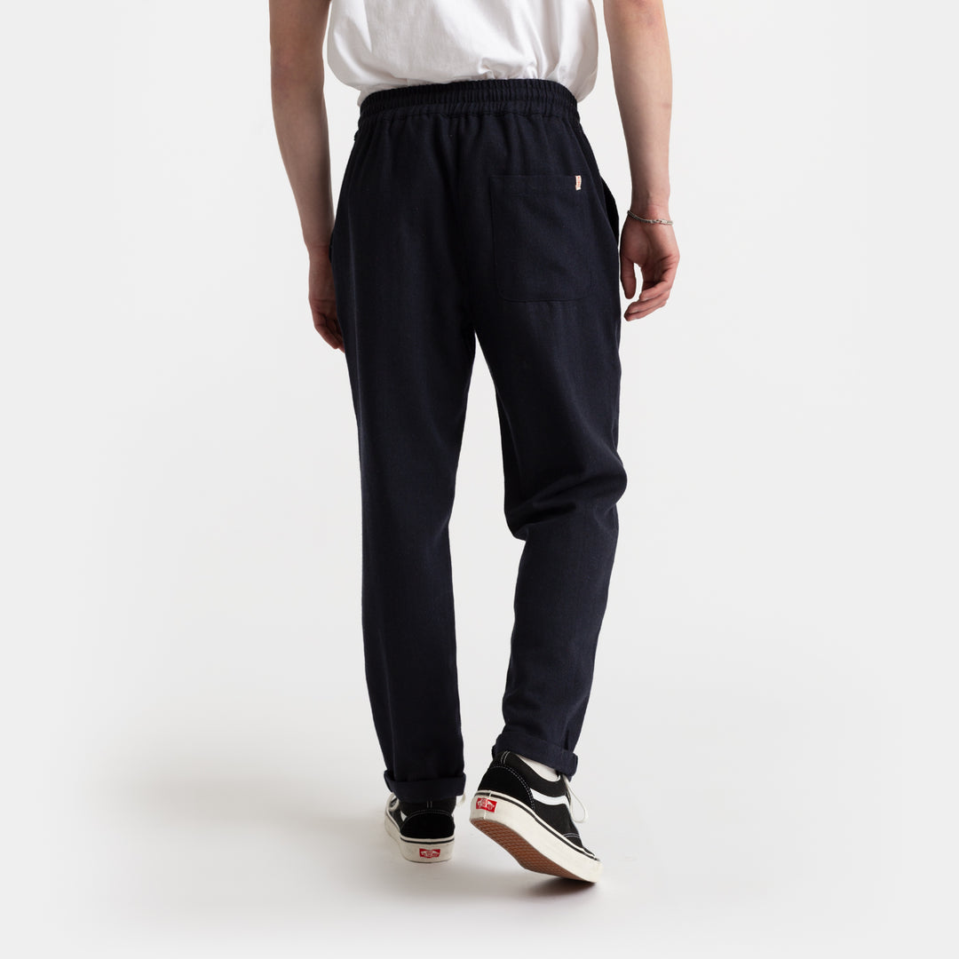 Casual Trousers Herringbone - navy