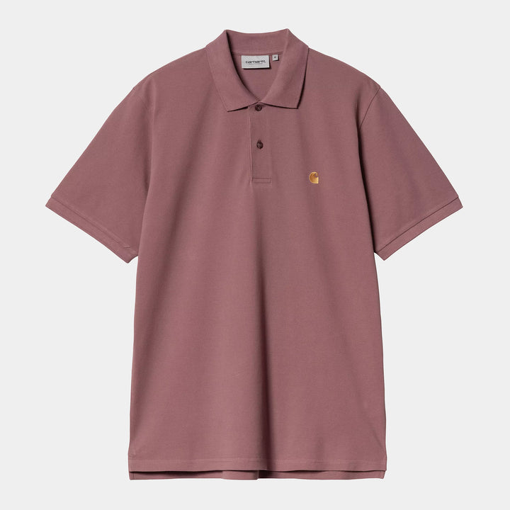 S/S Chase Pique Polo - dusty pink