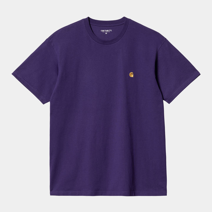 S/S Chase T-Shirt - Tyrian / gold
