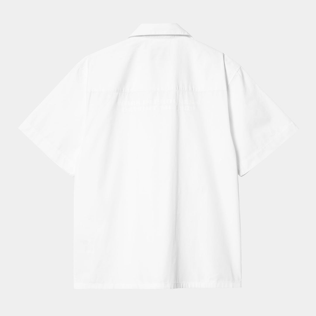 Link Script Shirt 100 % Cotton White / Black -