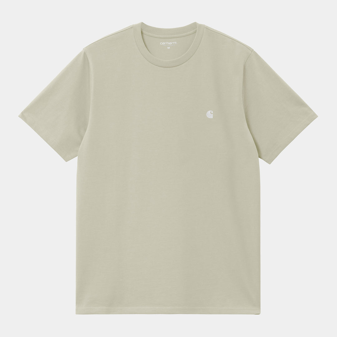 Madison T-Shirt 100 % Organic Cotton Beryl / White
