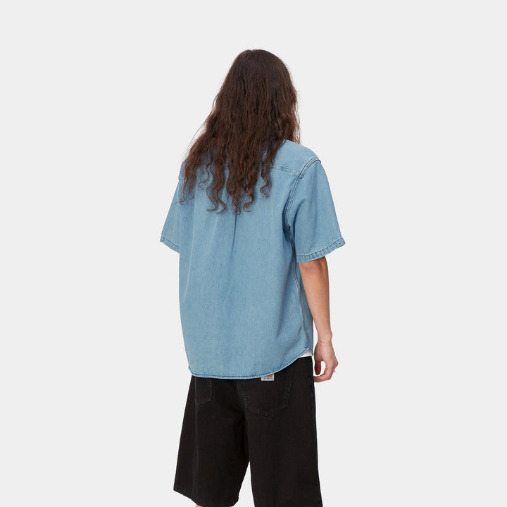 Ody Shirt 100 % Cotton Blue stone bleached