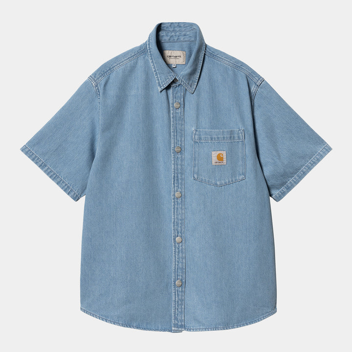 W' Alta Shirt Jac 100 % Cotton Blue stone bleached